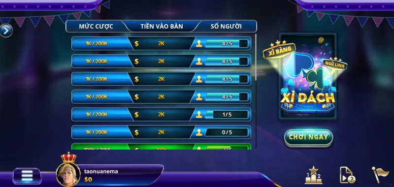 Nguyên tắc game bài Xì Dách Đại Phú Quý W88